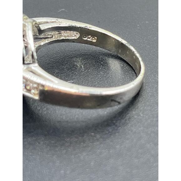 Sterling Silver 925 Mystic Topaz and CZ Ring  Sz 10.25 - Picture 13 of 16